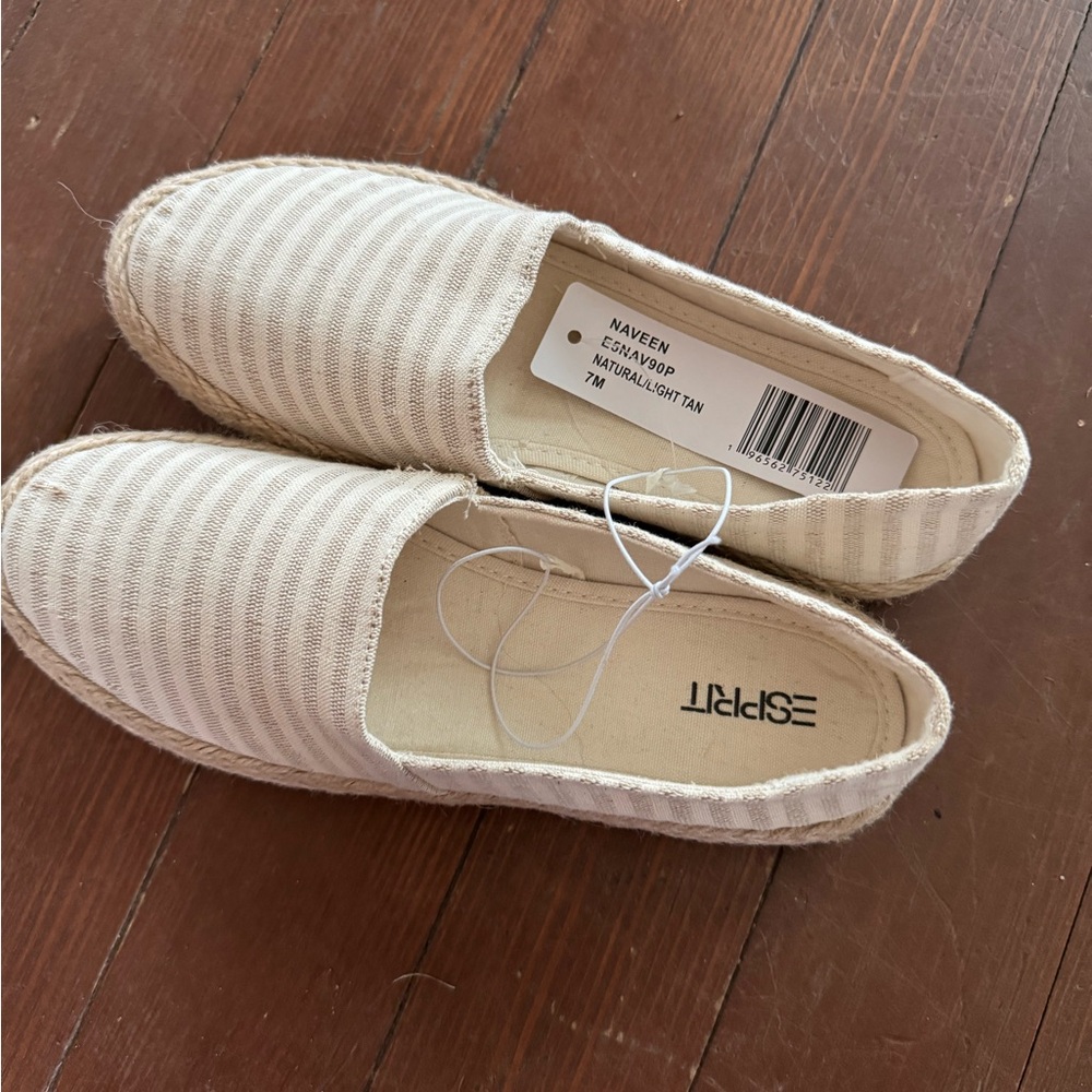 Esprit Cream Tan Espadrilles Casual Comfort